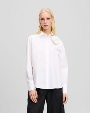 KARL LAGERFELD BLUSA FLORES DE POPELINA